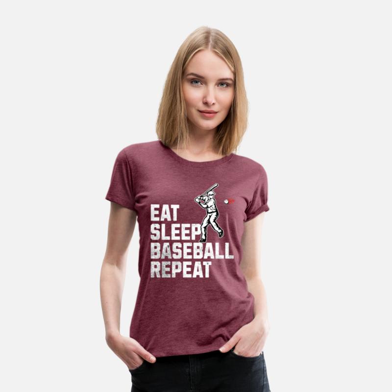 Eat Sleep Baseball Repeat Crew Tee