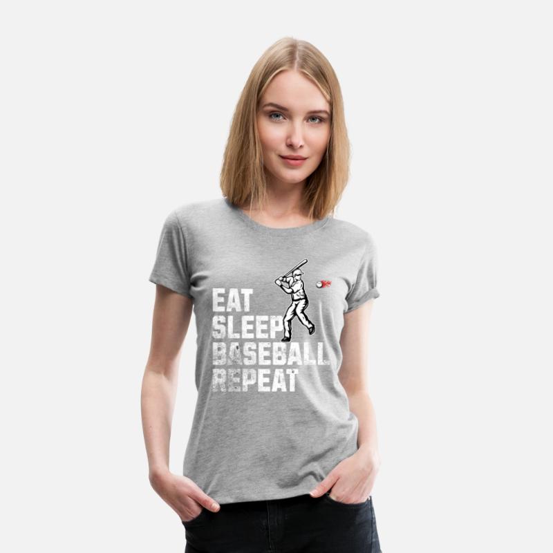 Eat Sleep Baseball Repeat Crew Tee
