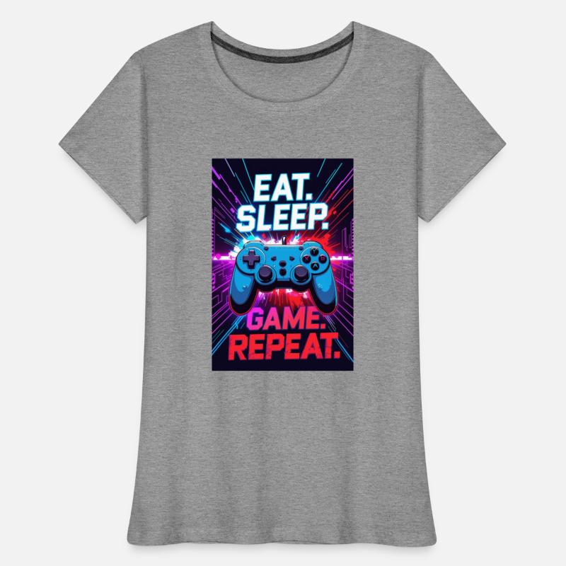 Eat. Sleep. Game. Repeat – Retro Gaming Controller