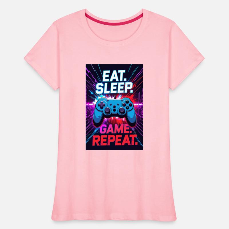 Eat. Sleep. Game. Repeat – Retro Gaming Controller