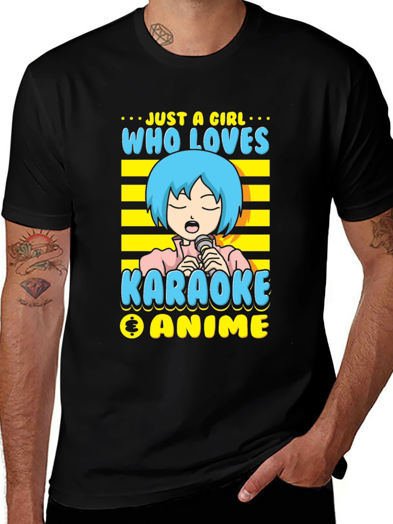 Just a Girl Who Loves Karaoke & Anime T-Shirt