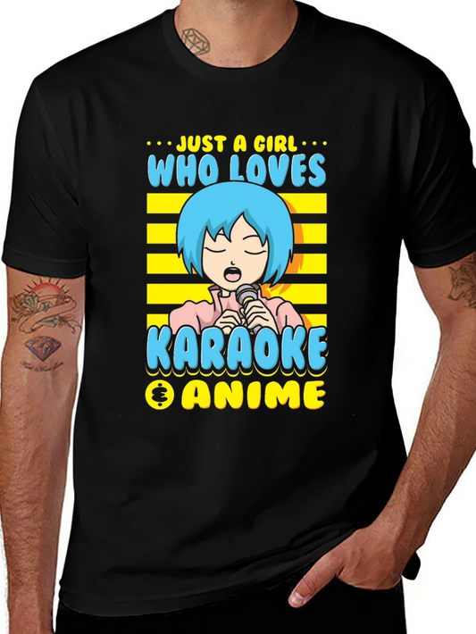 Just a Girl Who Loves Karaoke & Anime T-Shirt