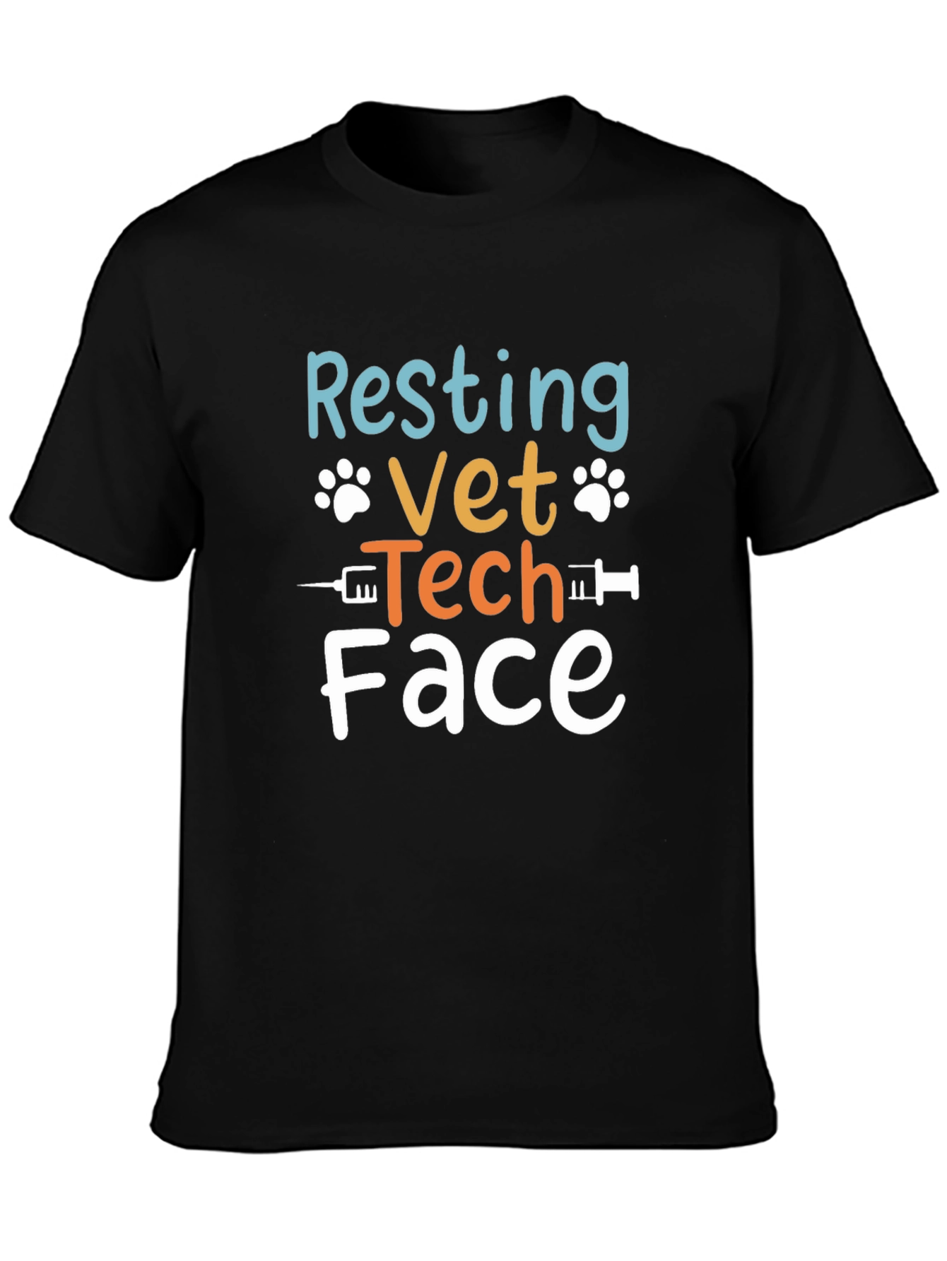 Resting Vet Tech Face Graphic Tee - Unisex