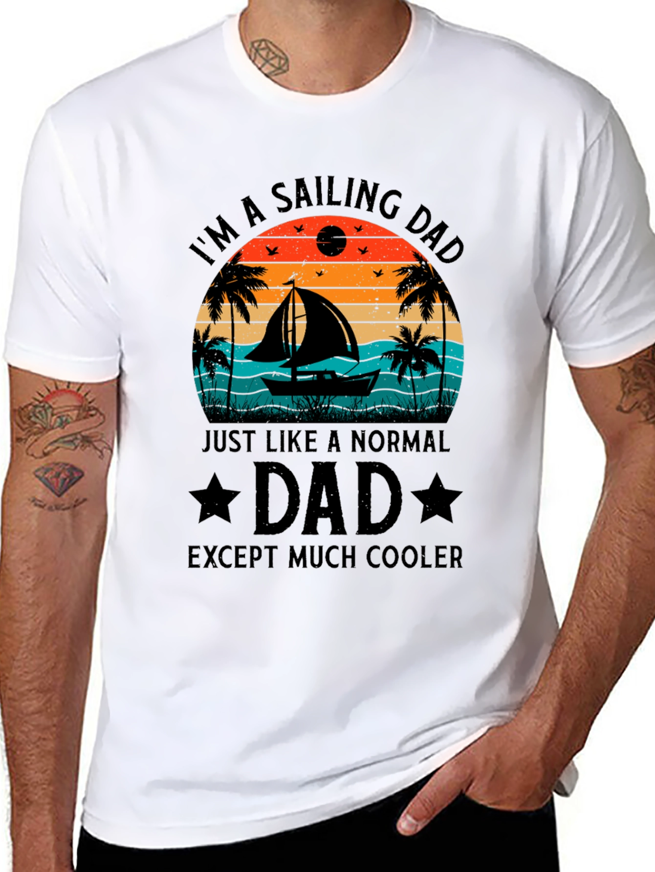 Sailing Dad T-Shirt - Cooler Than Normal Dad!