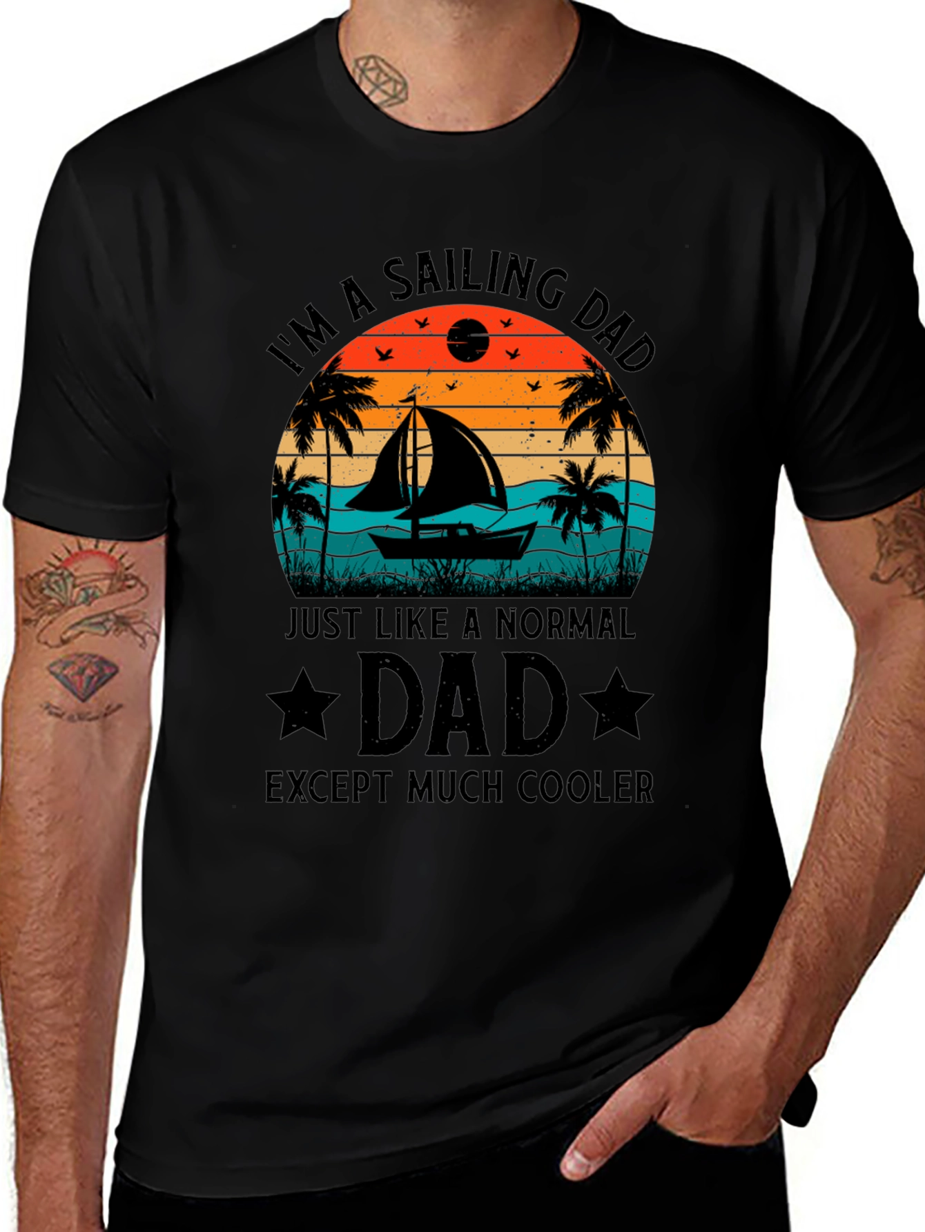 Sailing Dad T-Shirt - Cooler Than Normal Dad!