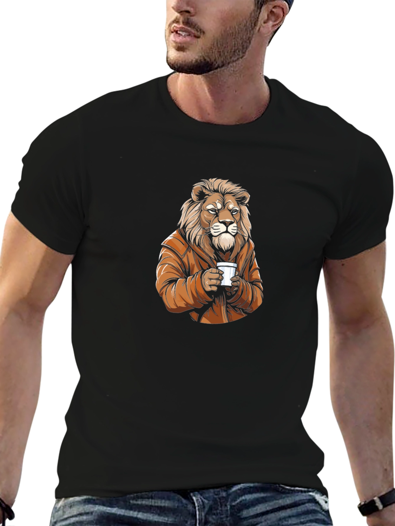 Lion Coffee Graphic Tee