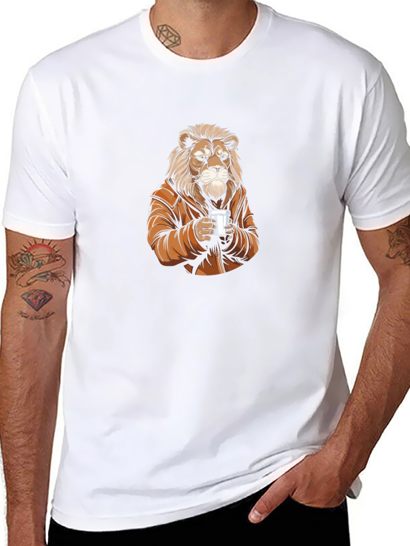 Lion Coffee Graphic Tee