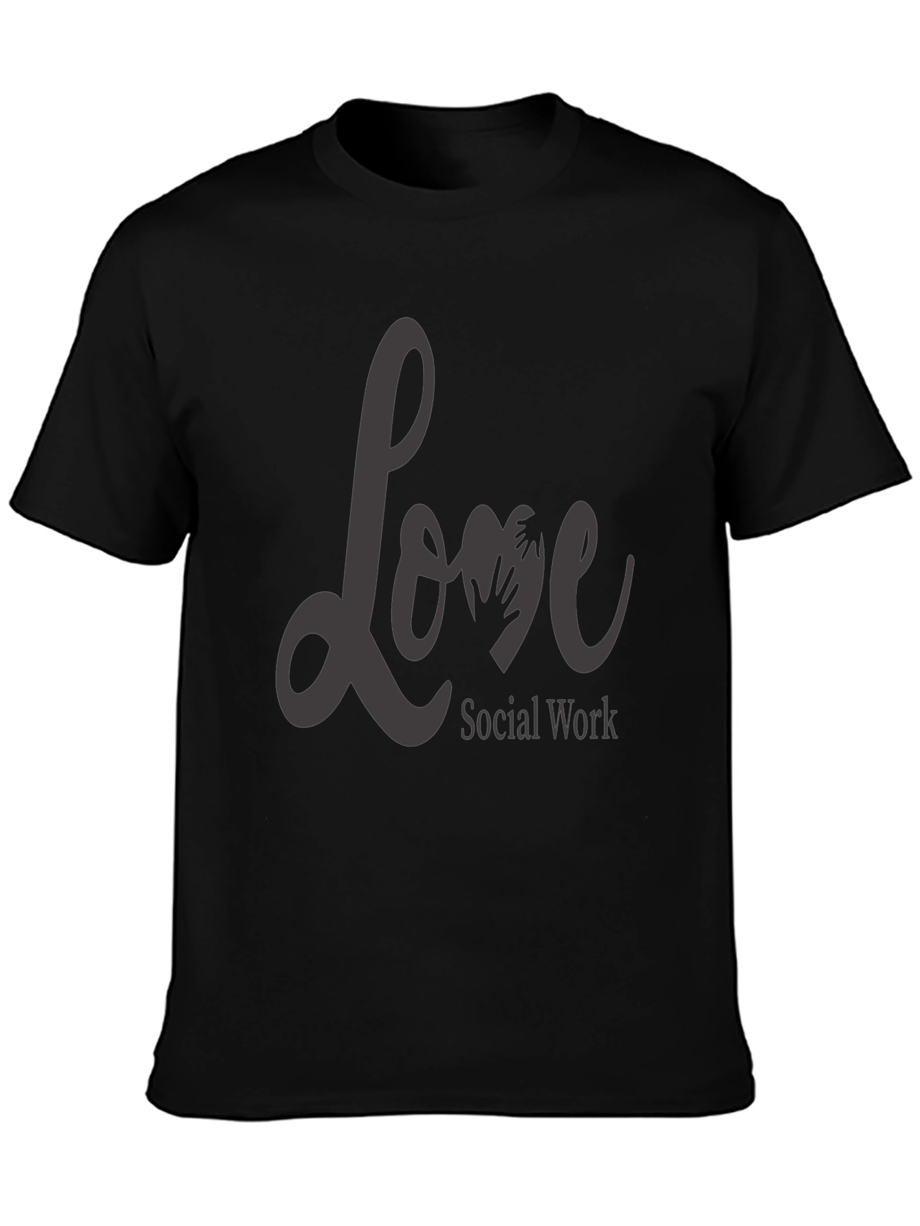 Love Social Work T-Shirt - Black