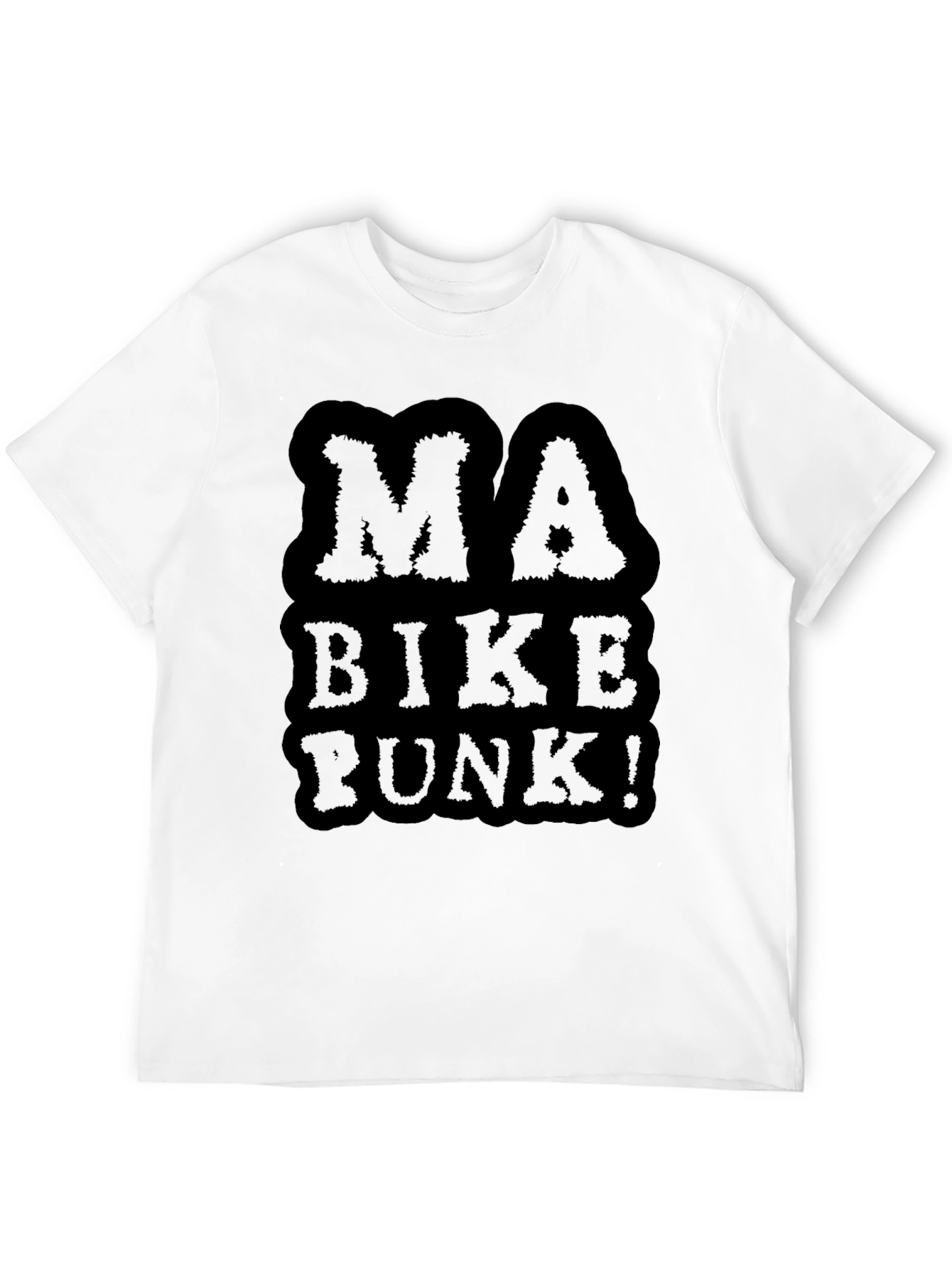 Ma Bike Punk Graphic Tee - Black Cotton T-Shirt