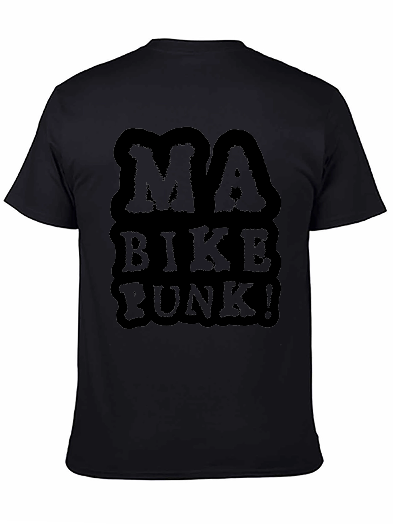 Ma Bike Punk Graphic Tee - Black Cotton T-Shirt