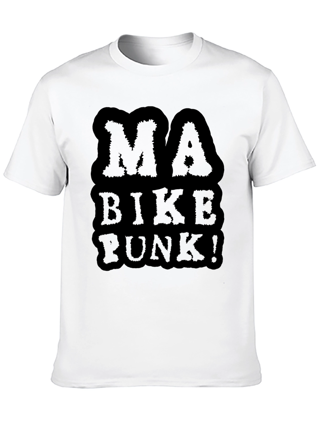 Ma Bike Punk Graphic Tee - Black Cotton T-Shirt