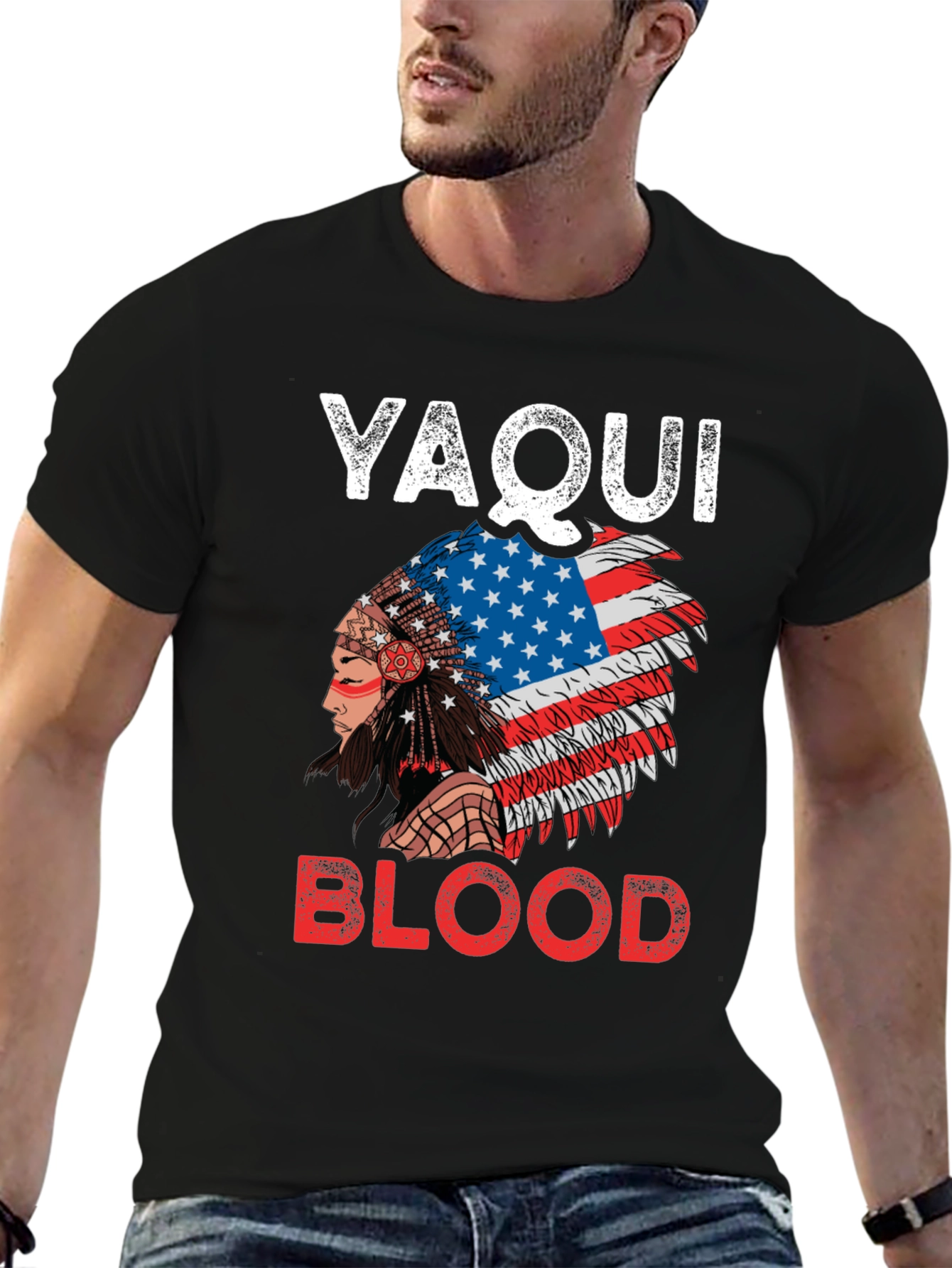 Yaqui Blood T-Shirt Native American Indian Pride Tee