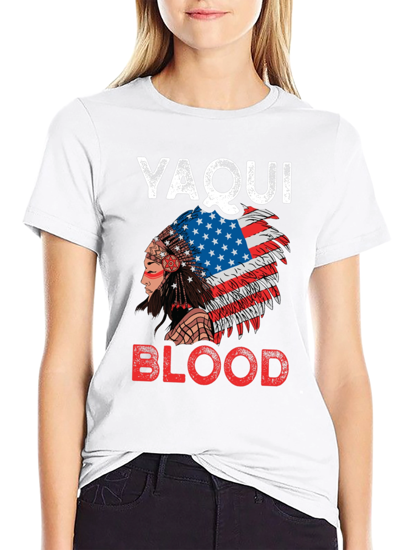 Yaqui Blood T-Shirt Native American Indian Pride Tee