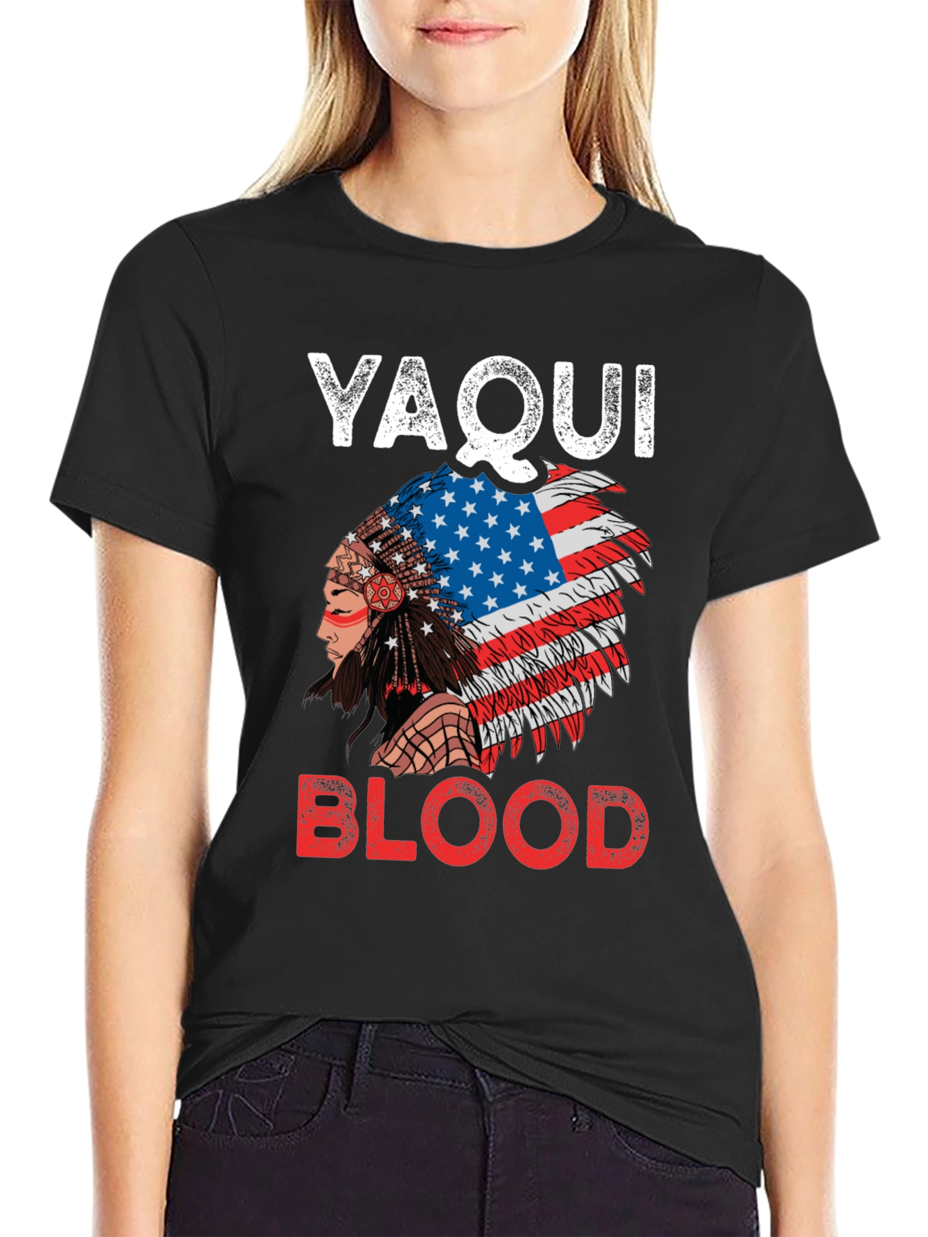 Yaqui Blood T-Shirt Native American Indian Pride Tee
