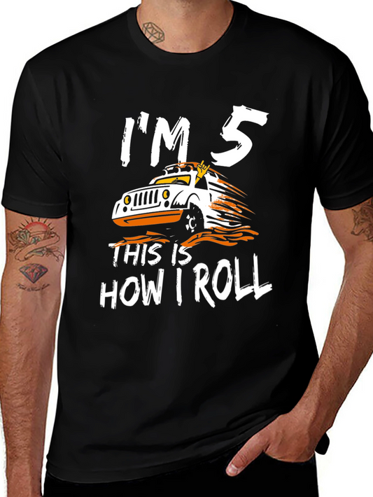 Im 5 This is How I Roll Jeep Birthday T-Shirt