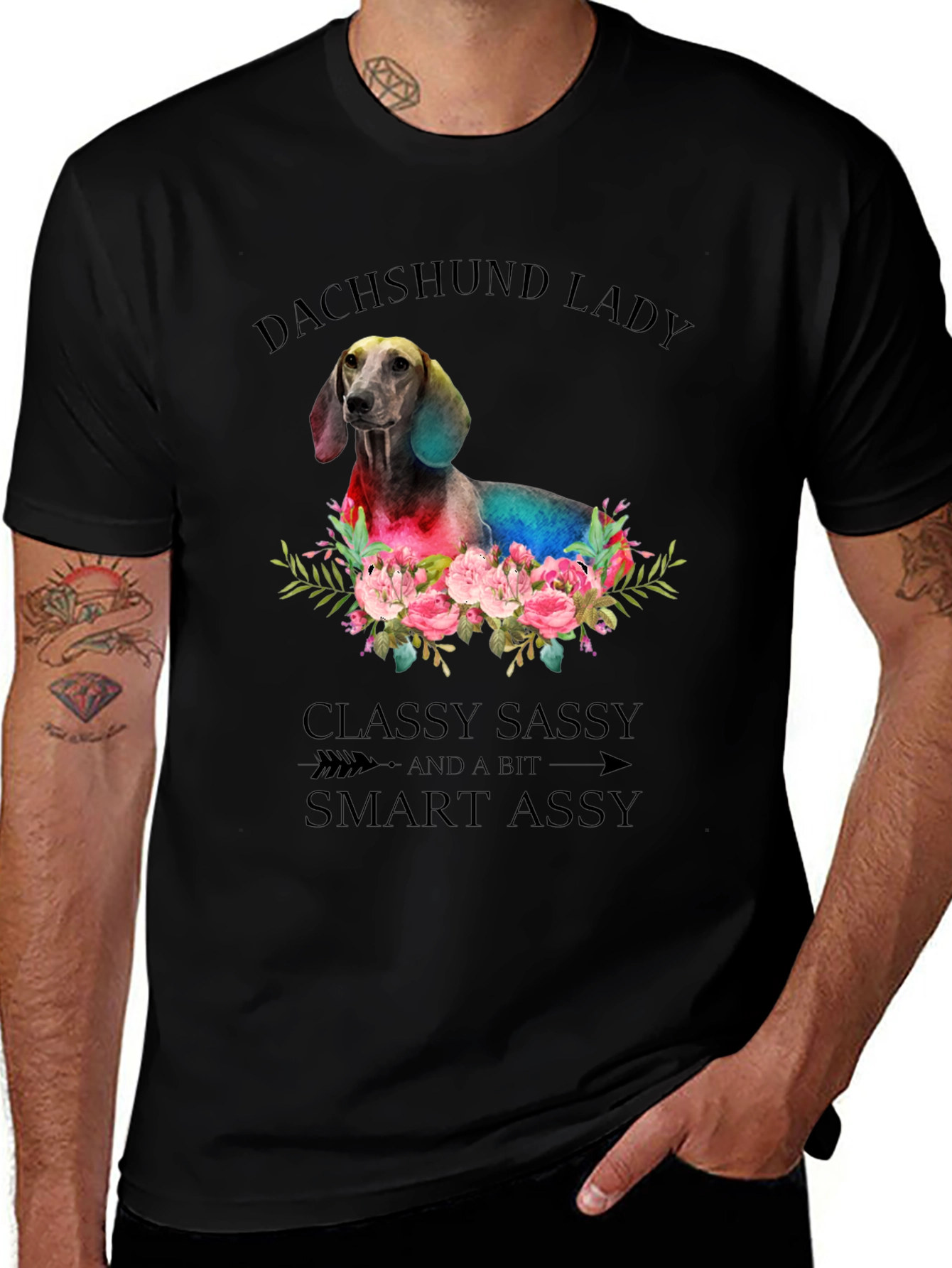 Dachshund Lady T-Shirt: Classy Sassy & Smart Assy