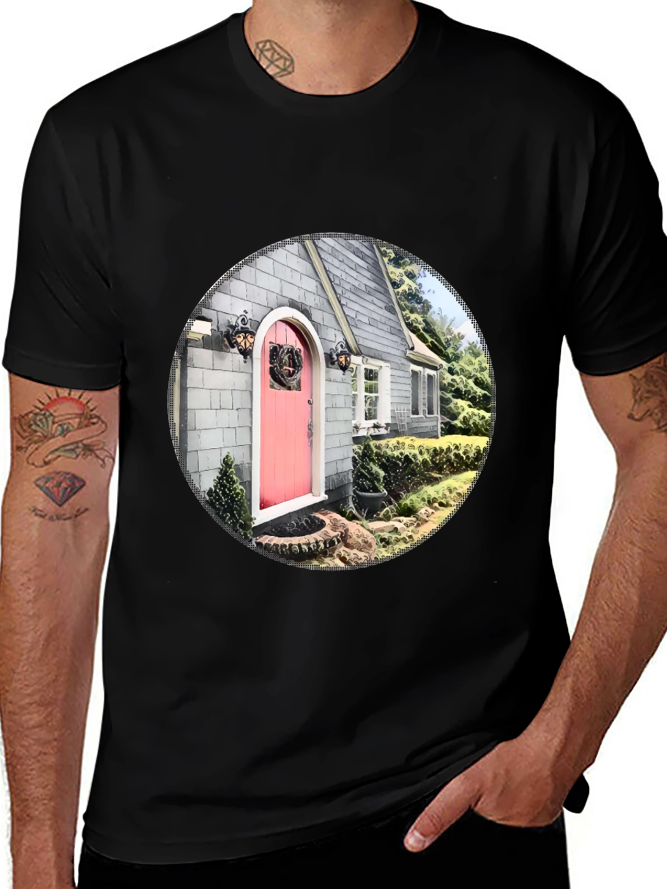 House Portrait Graphic T-Shirt