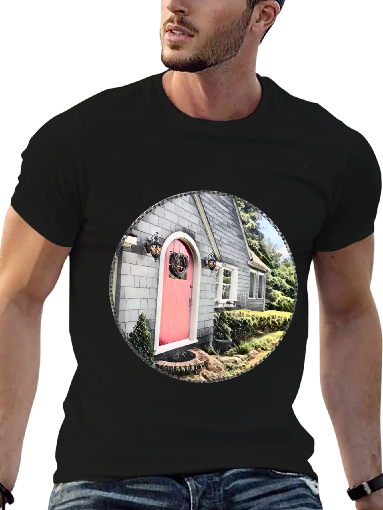 House Portrait Graphic T-Shirt