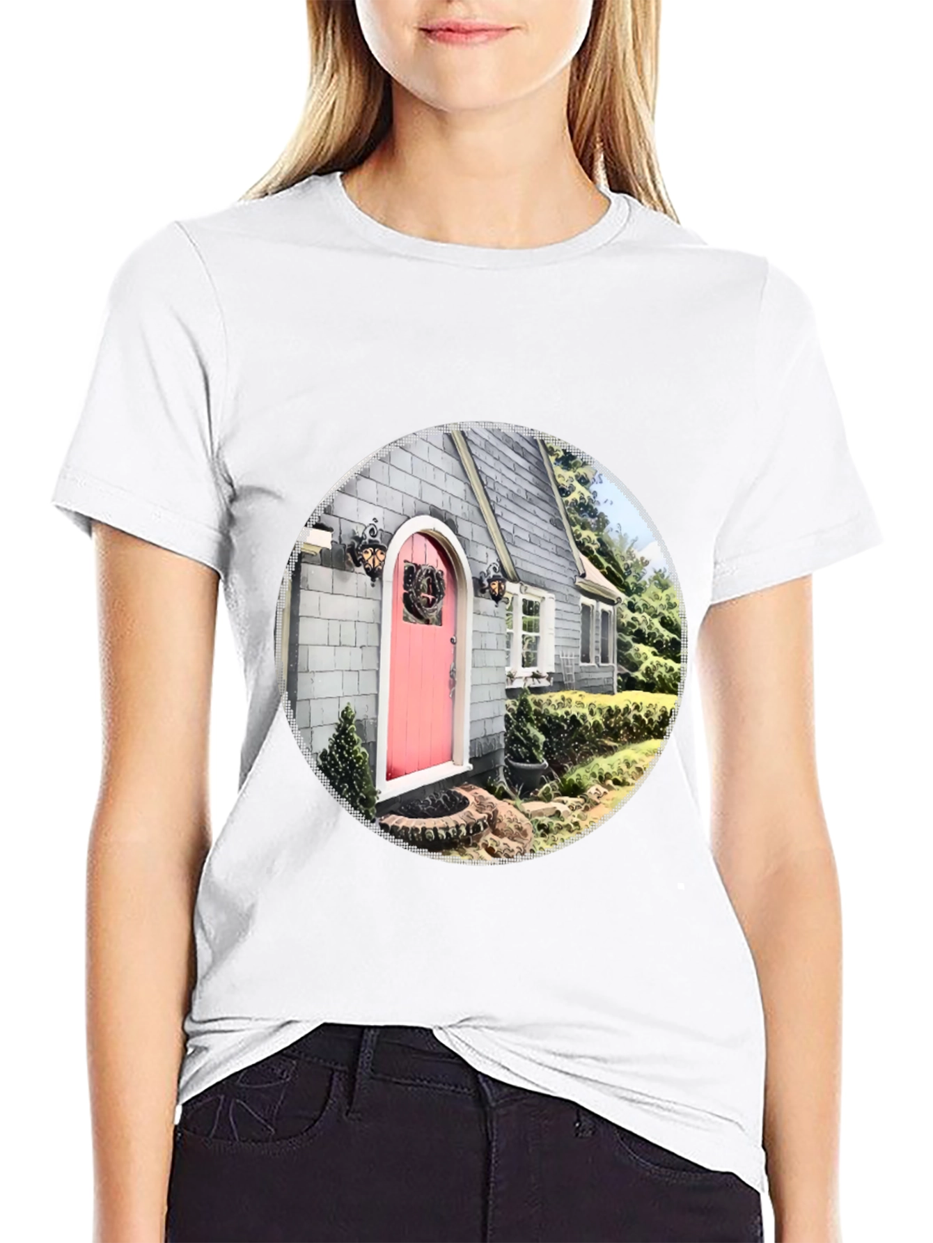 House Portrait Graphic T-Shirt