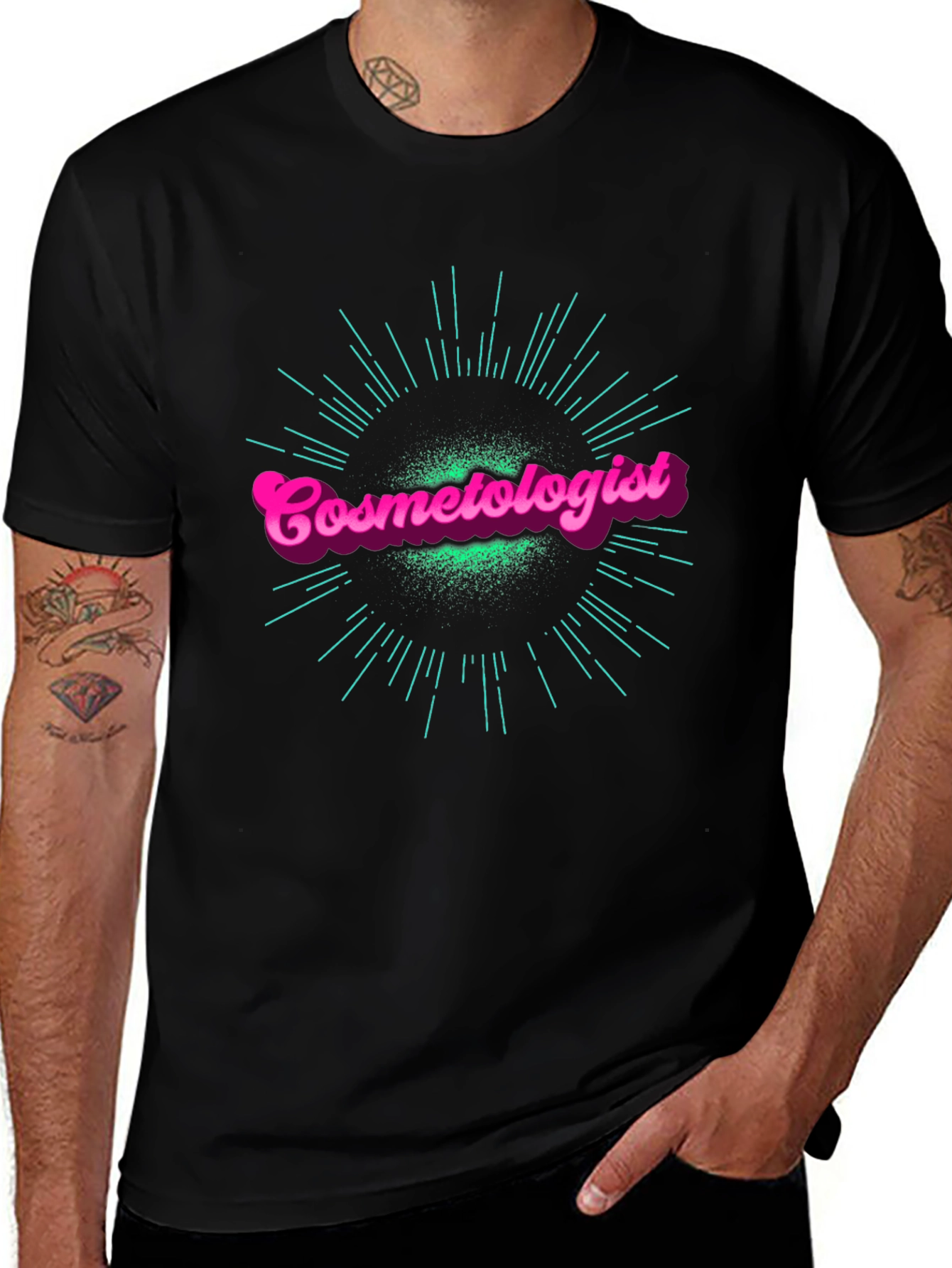 Cosmetologist T-Shirt - Stylish Black Tee