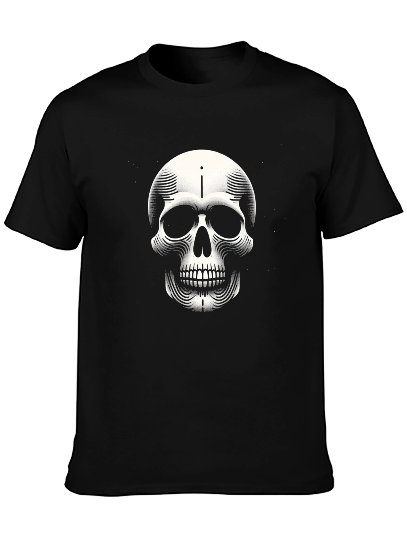 Skull Graphic Black T-Shirt - Edgy Streetwear