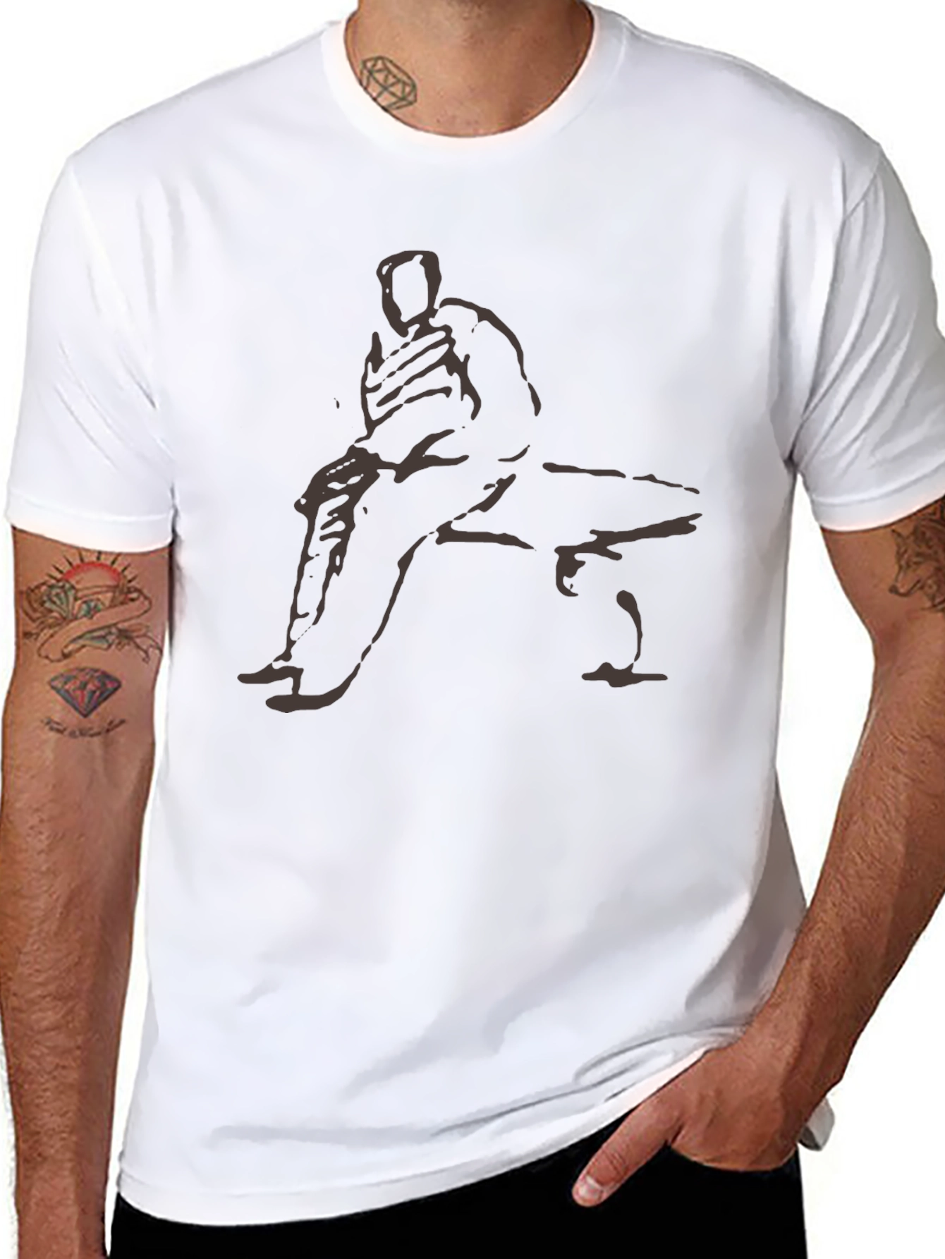 Sketch Art Graphic T-Shirt - Casual Comfort