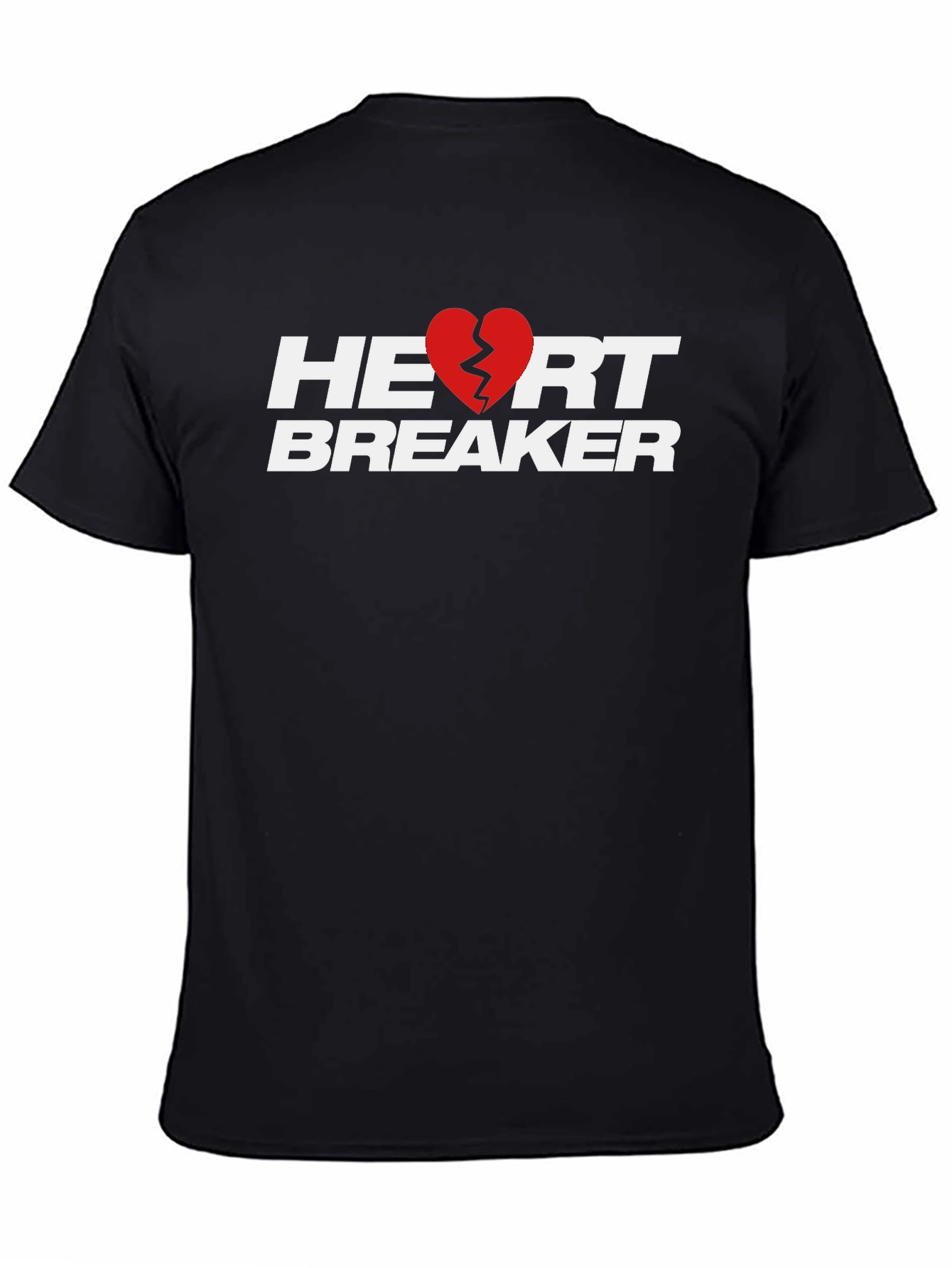 Heartbreaker Graphic T-Shirt - Stylish Black Tee