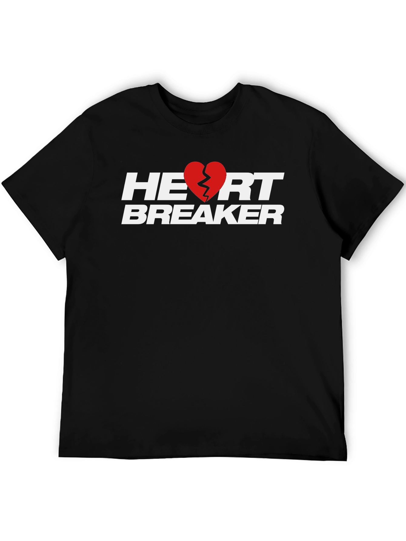 Heartbreaker Graphic T-Shirt - Stylish Black Tee