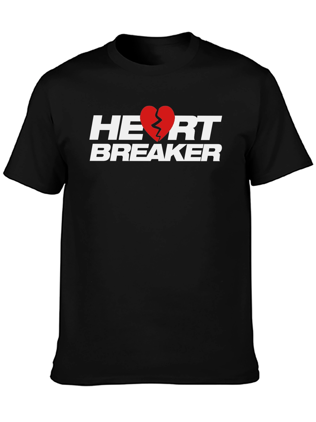 Heartbreaker Graphic T-Shirt - Stylish Black Tee