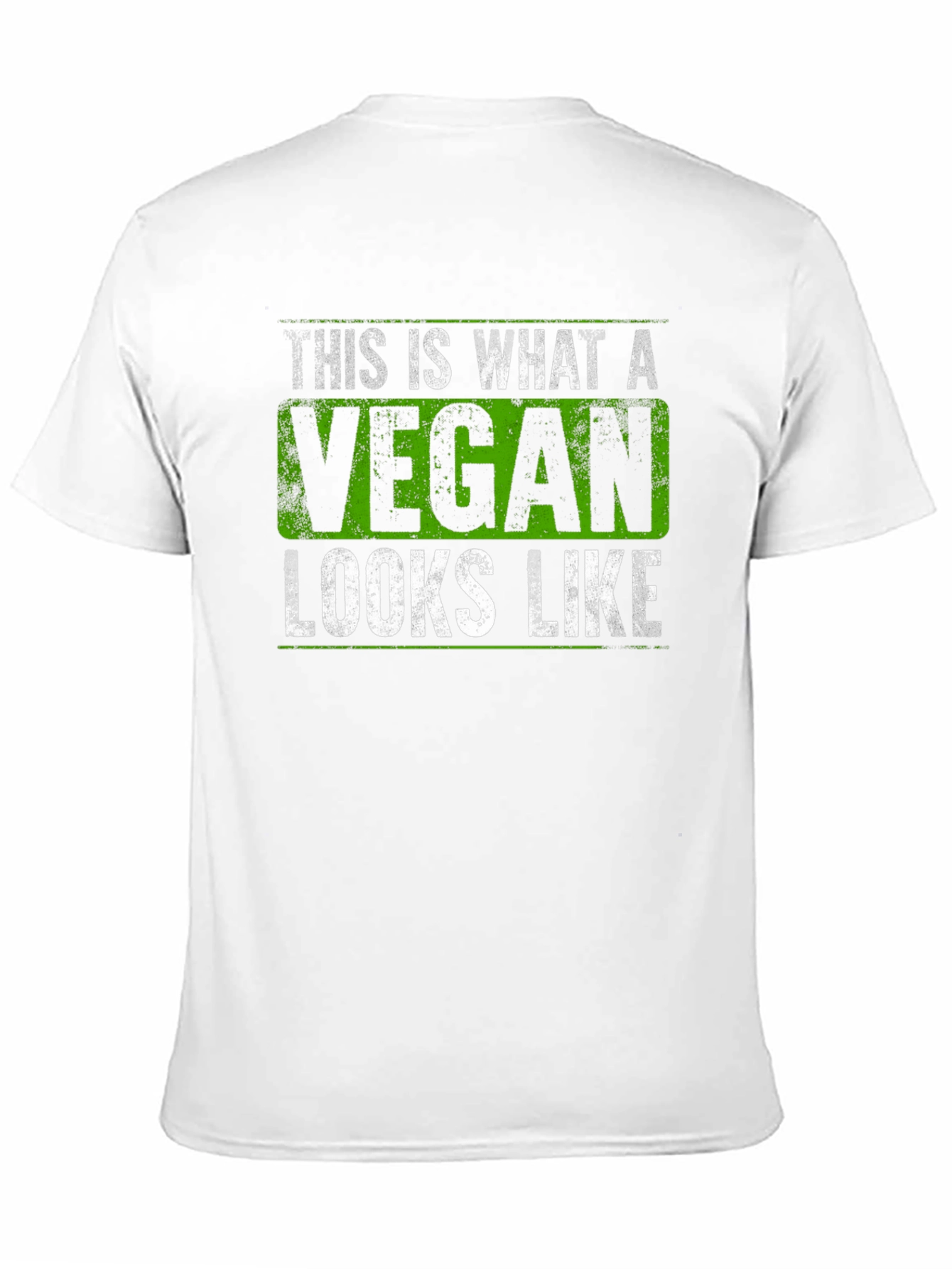 Vegan Statement Graphic Tee - Black