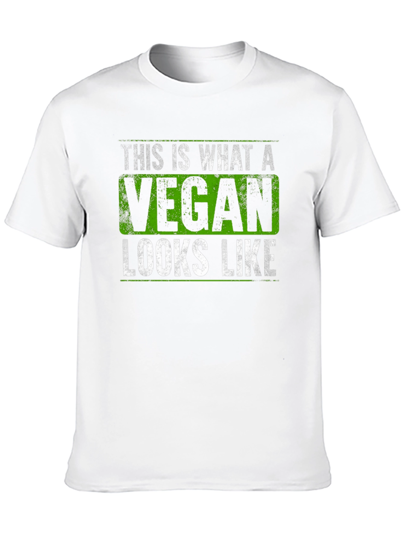 Vegan Statement Graphic Tee - Black