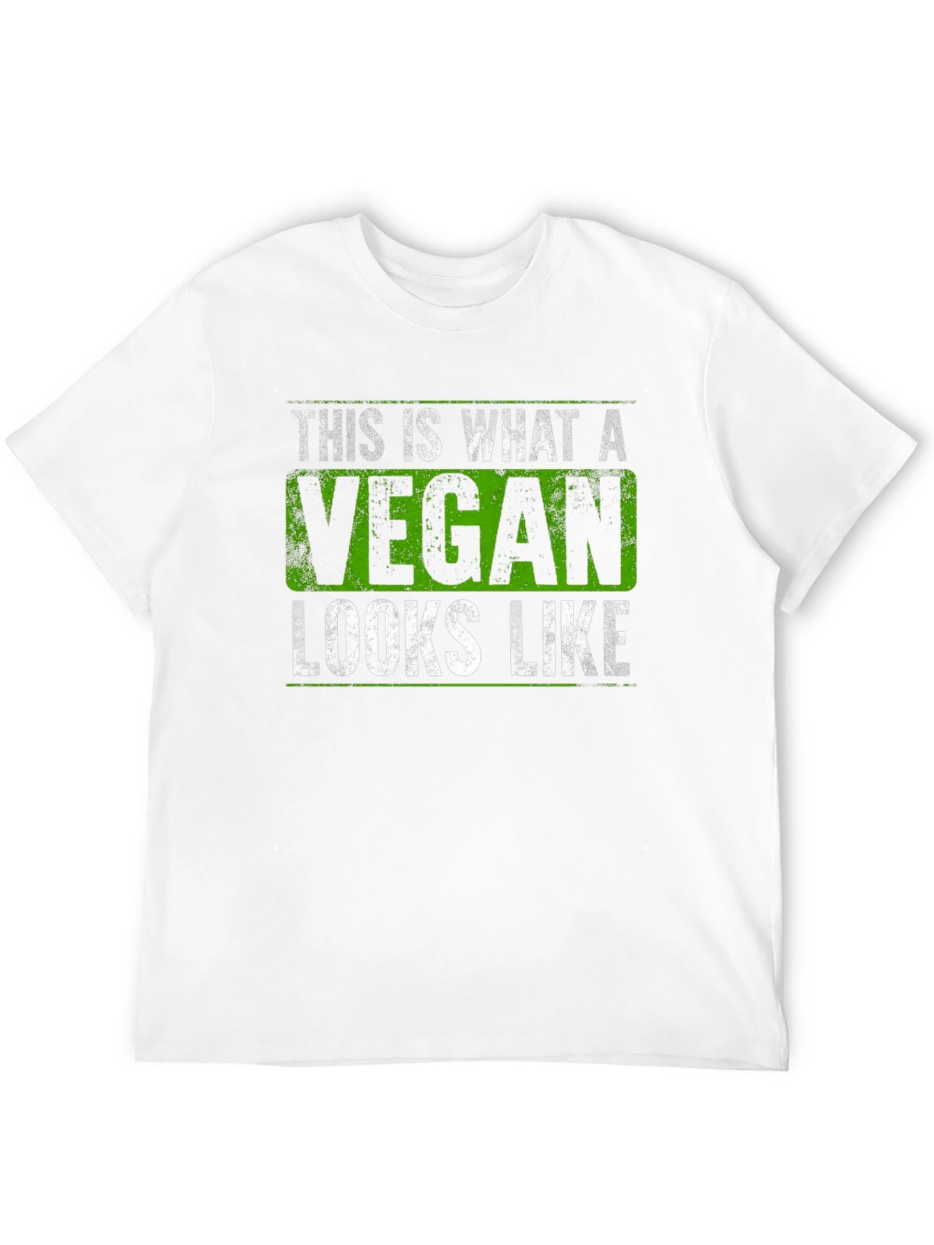 Vegan Statement Graphic Tee - Black
