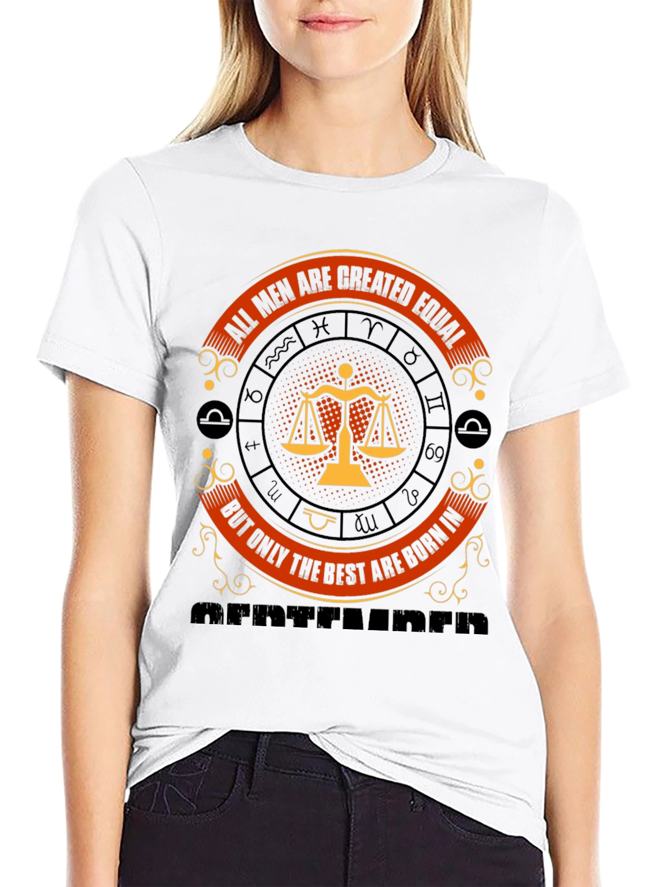 All Men Created Equal September Born T-Shirt
