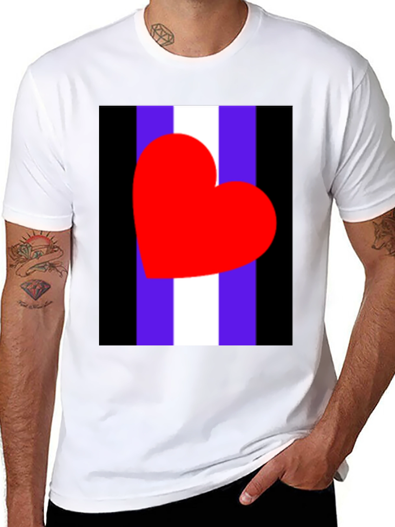 Heart Graphic Tee - Bold & Stylish