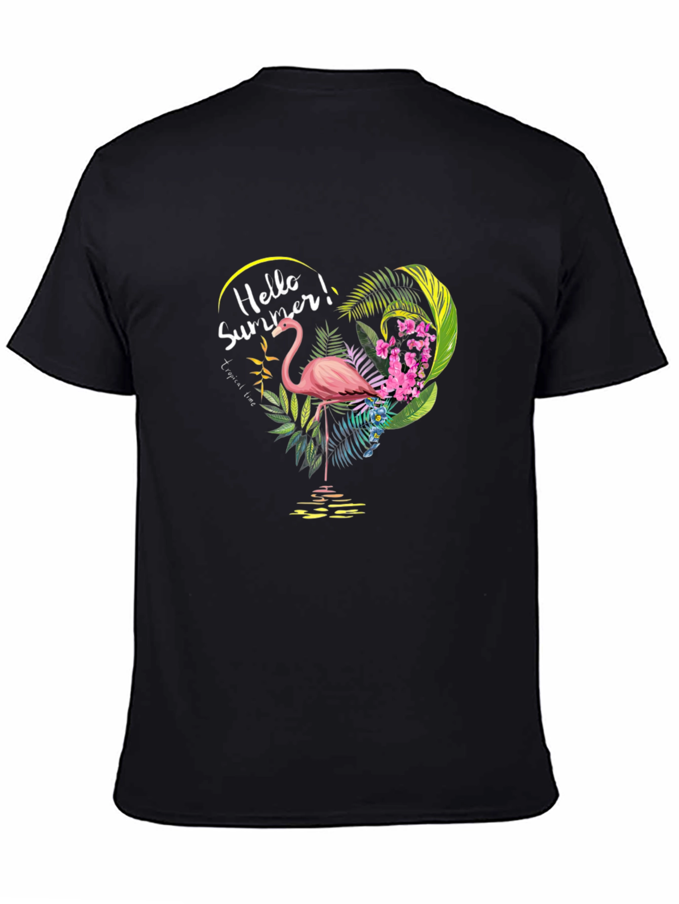 Tropical Flamingo Graphic T-Shirt - Summer Vibes