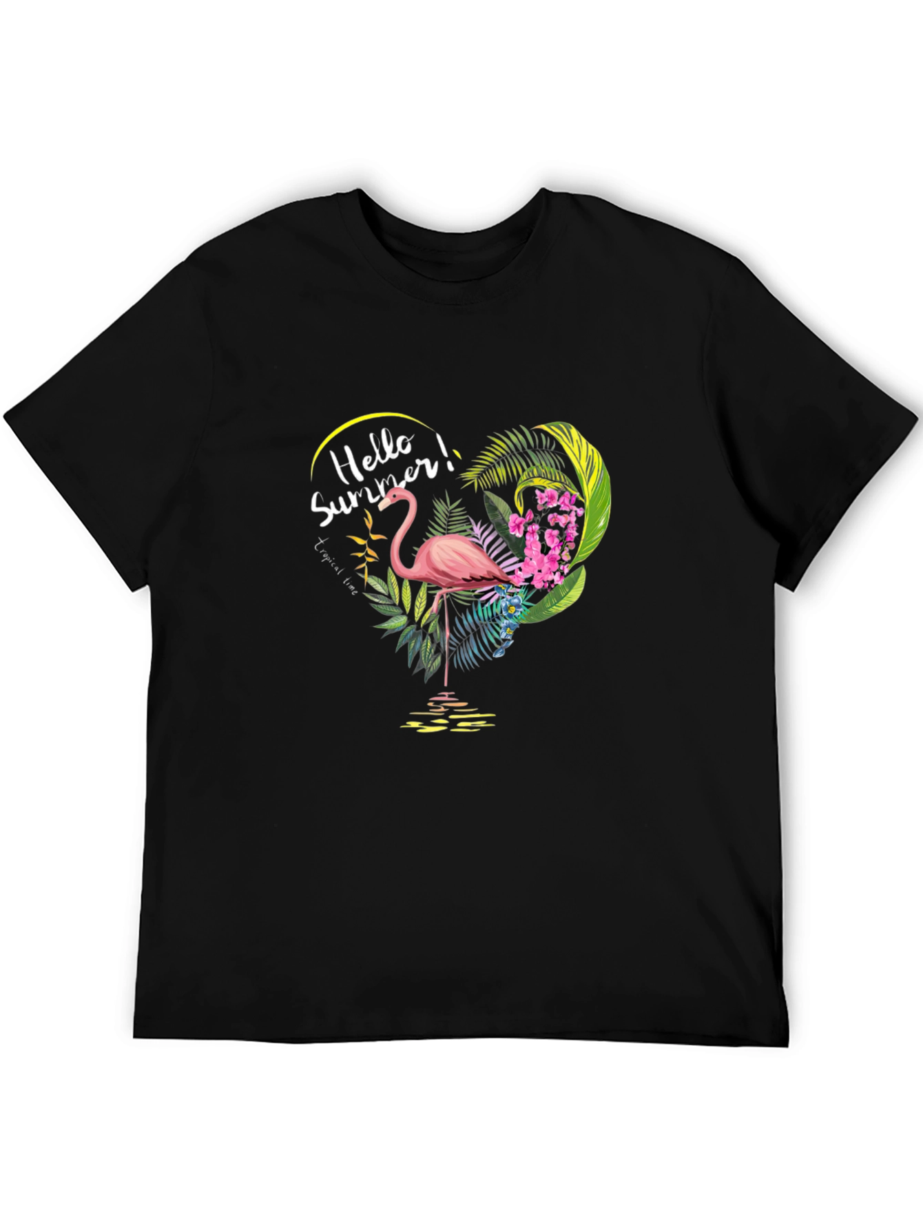 Tropical Flamingo Graphic T-Shirt - Summer Vibes