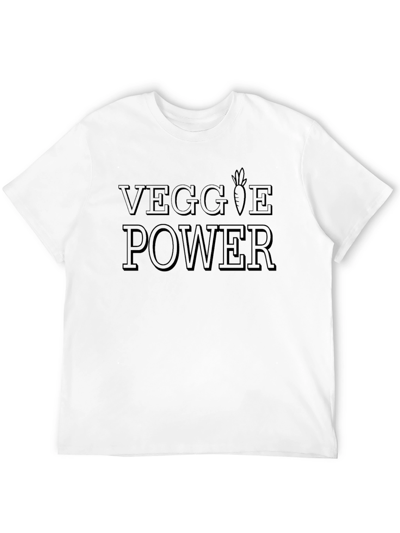 Veggie Power Black T-Shirt - Eat Your Greens!
