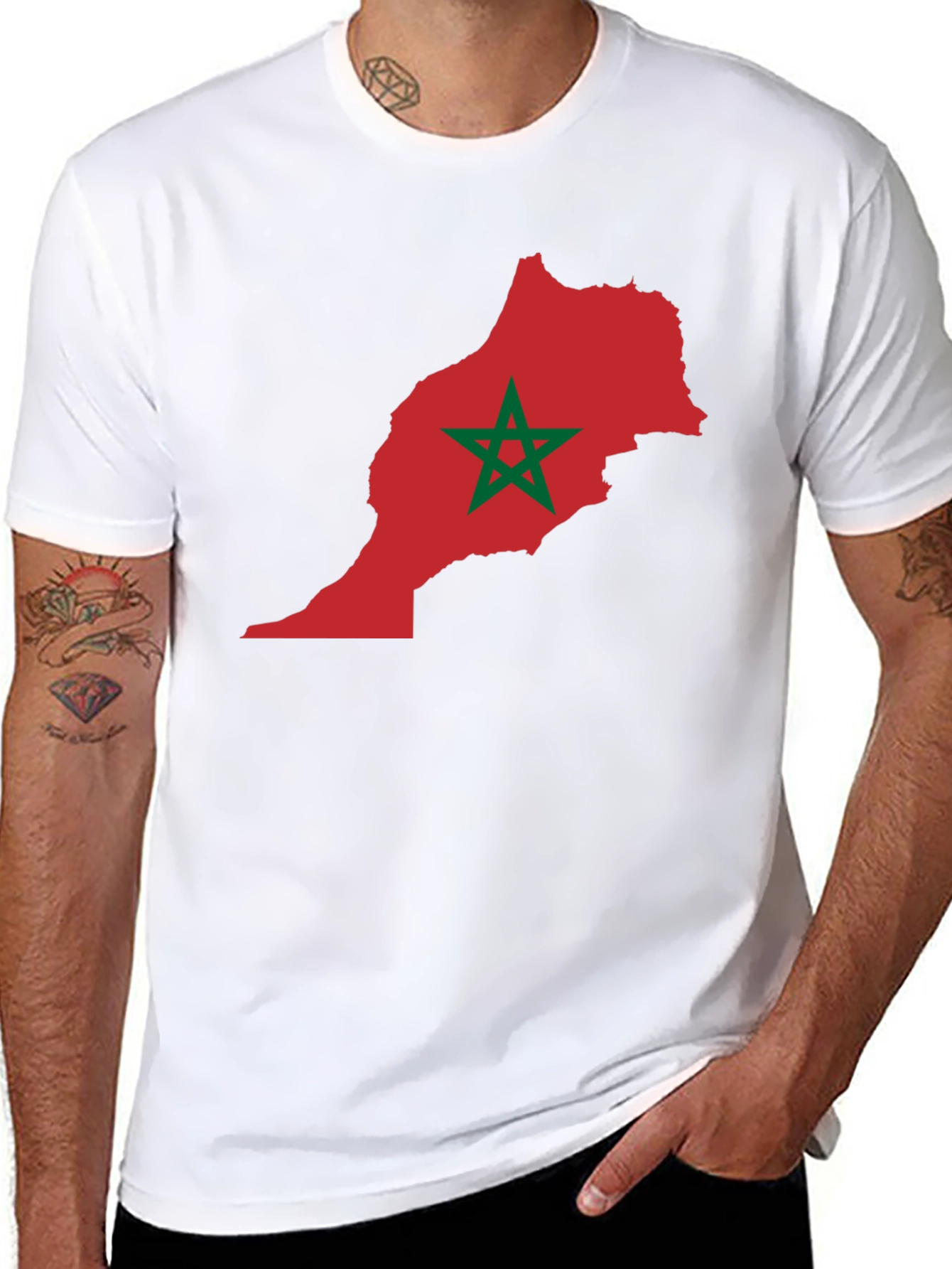 Morocco Flag T-Shirt - Show Your Pride!