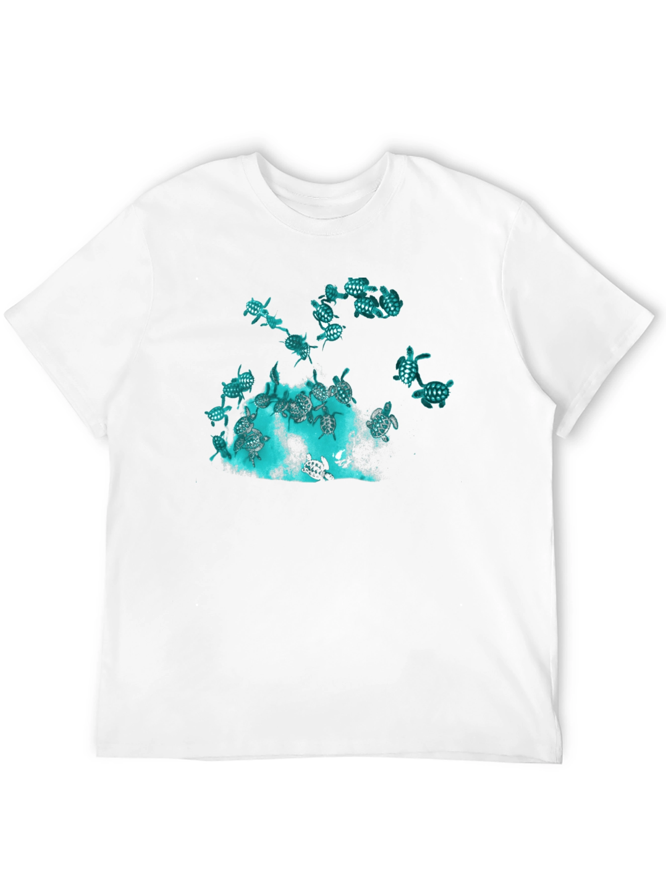 Turtle Graphic Black Tee