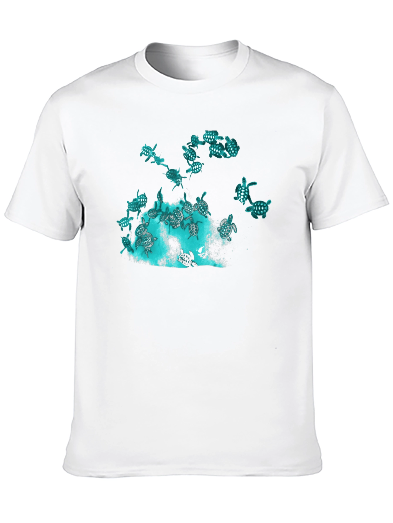 Turtle Graphic Black Tee