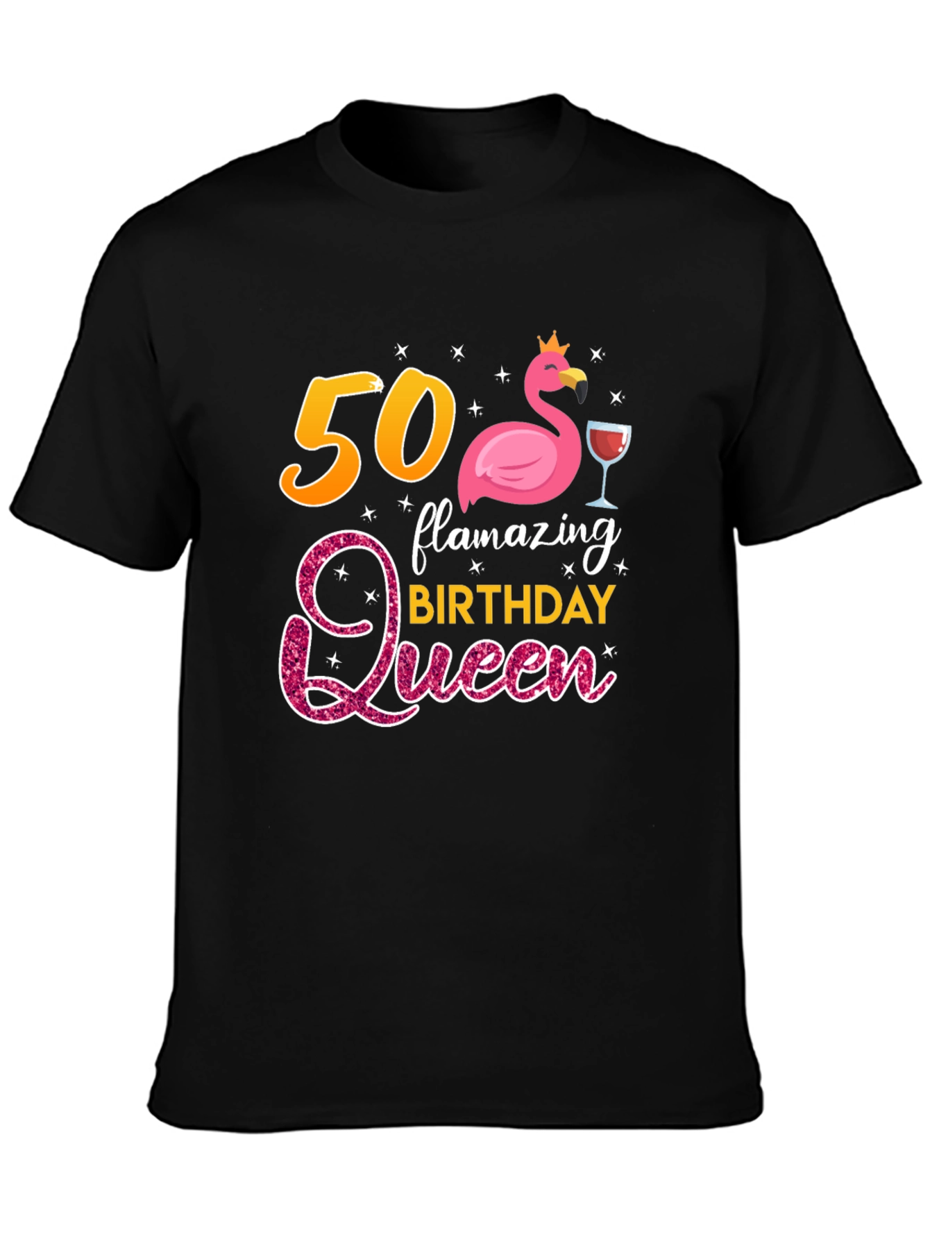 Flamazing 50th Birthday Queen T-Shirt