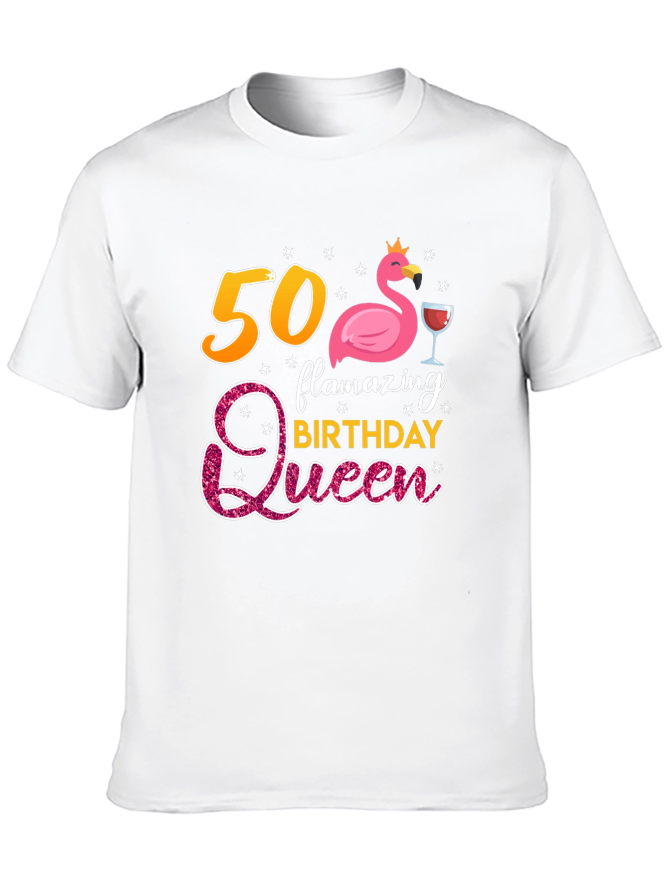Flamazing 50th Birthday Queen T-Shirt