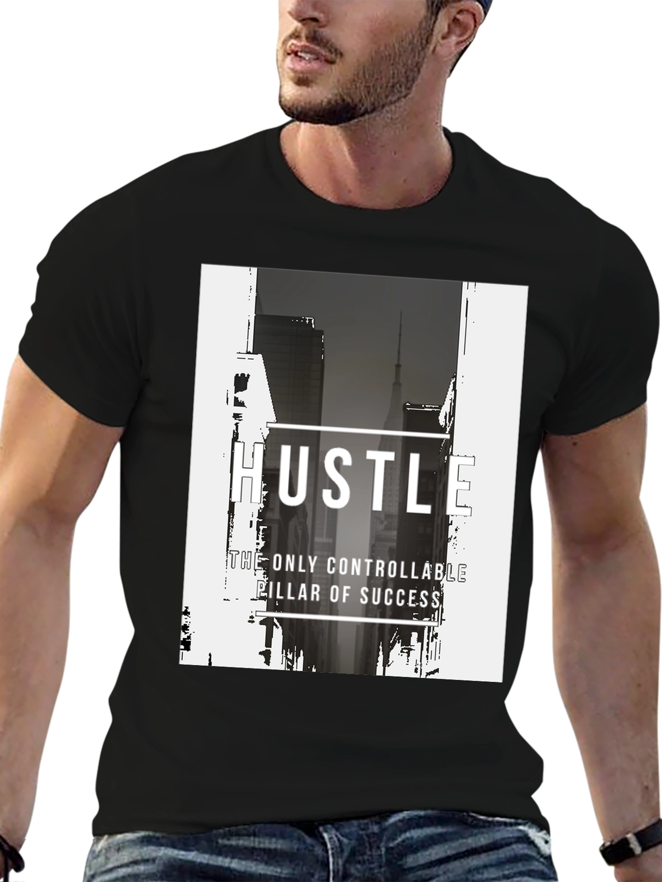 Hustle Graphic Tee - Inspirational Streetwear