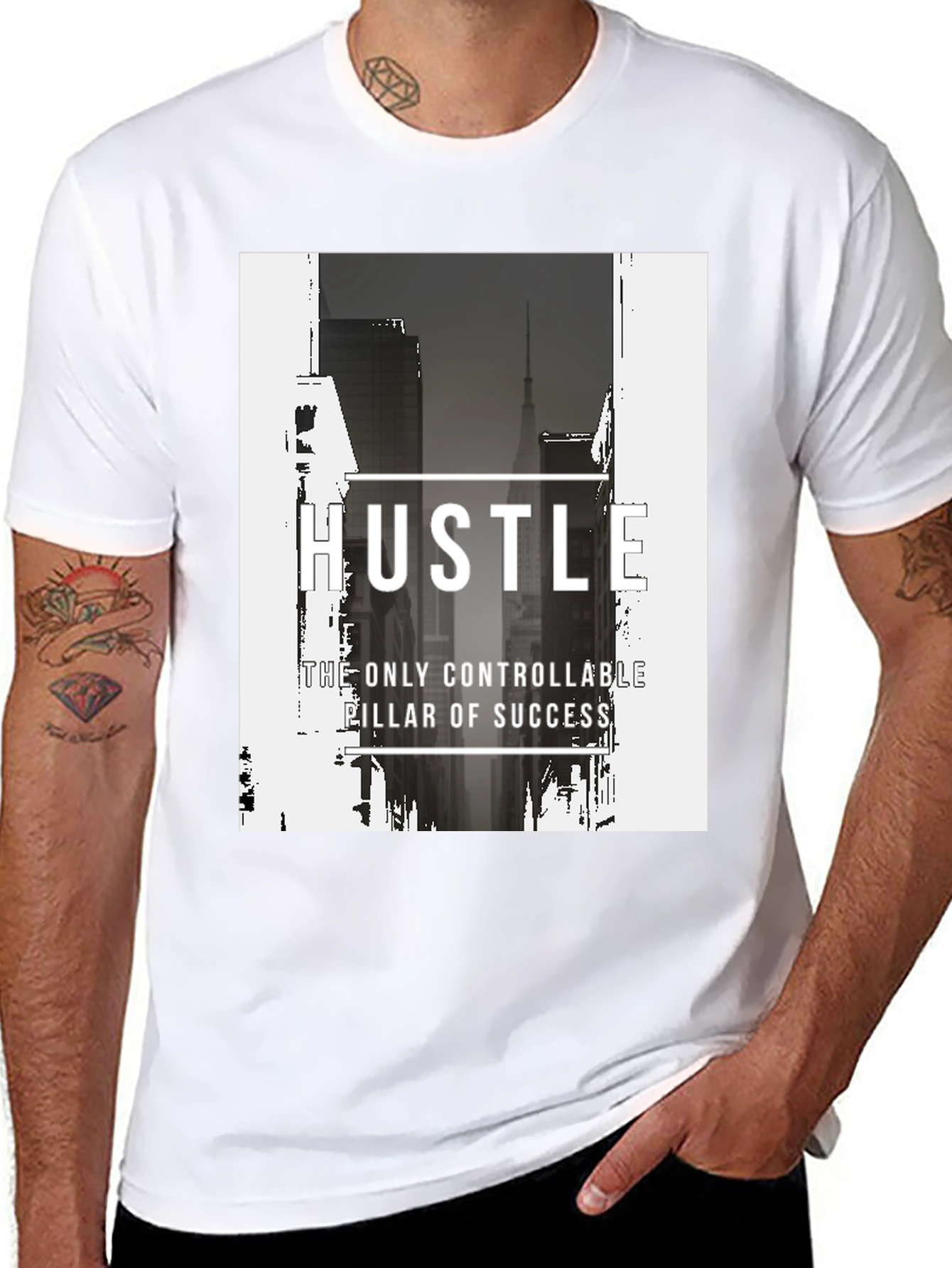 Hustle Graphic Tee - Inspirational Streetwear