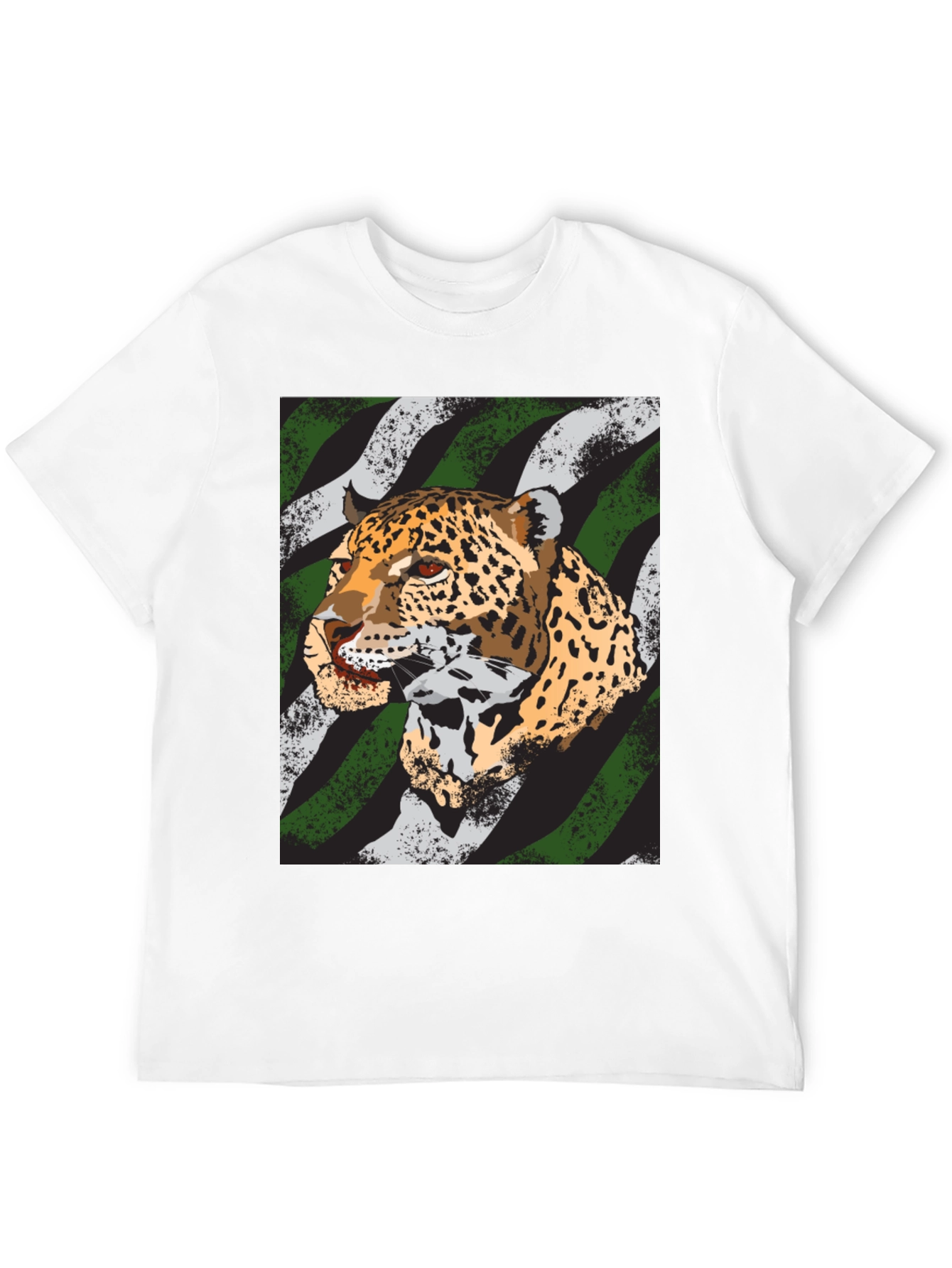 Leopard Graphic Tee - Bold Animal Print Shirt