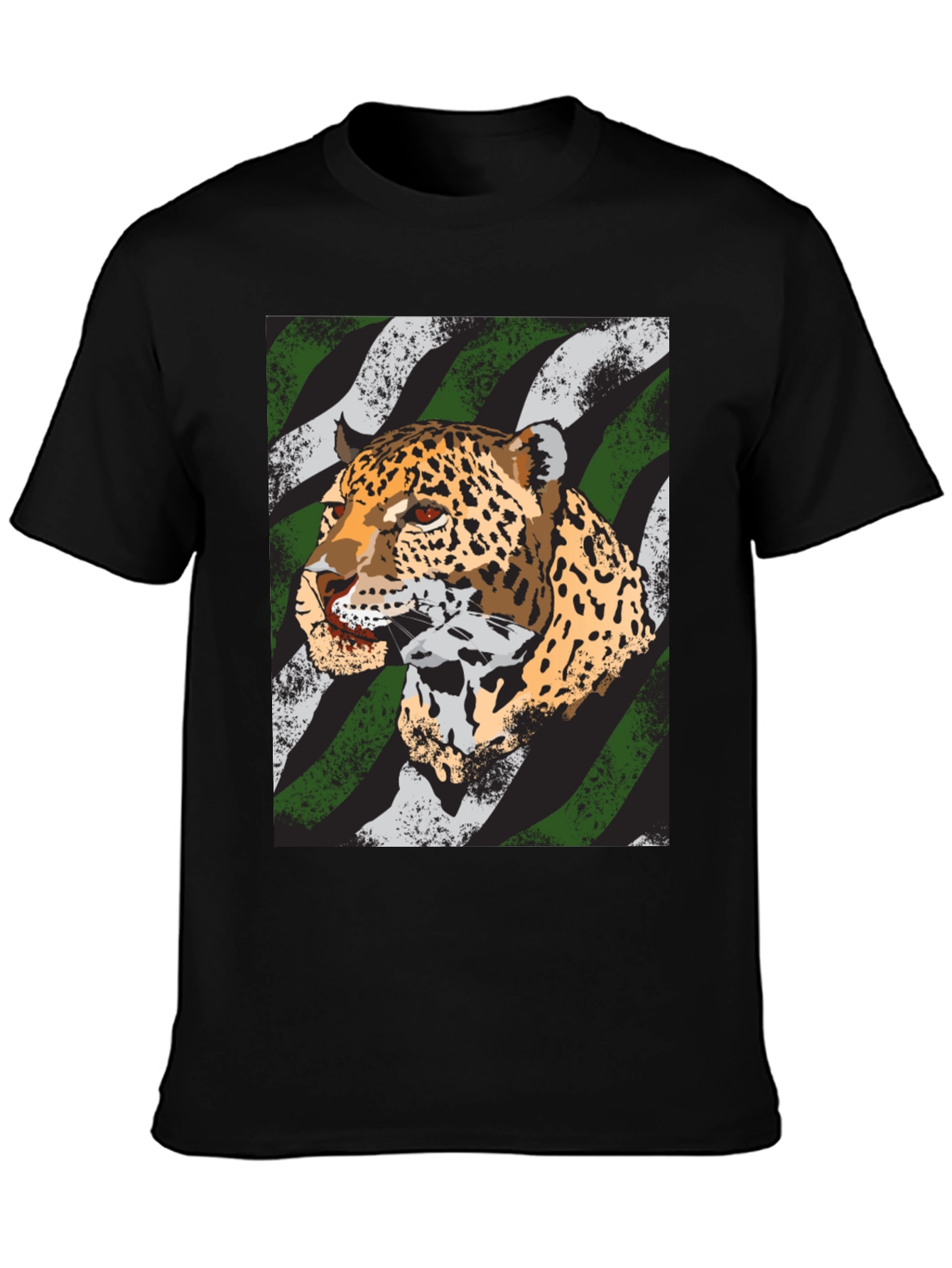 Leopard Graphic Tee - Bold Animal Print Shirt