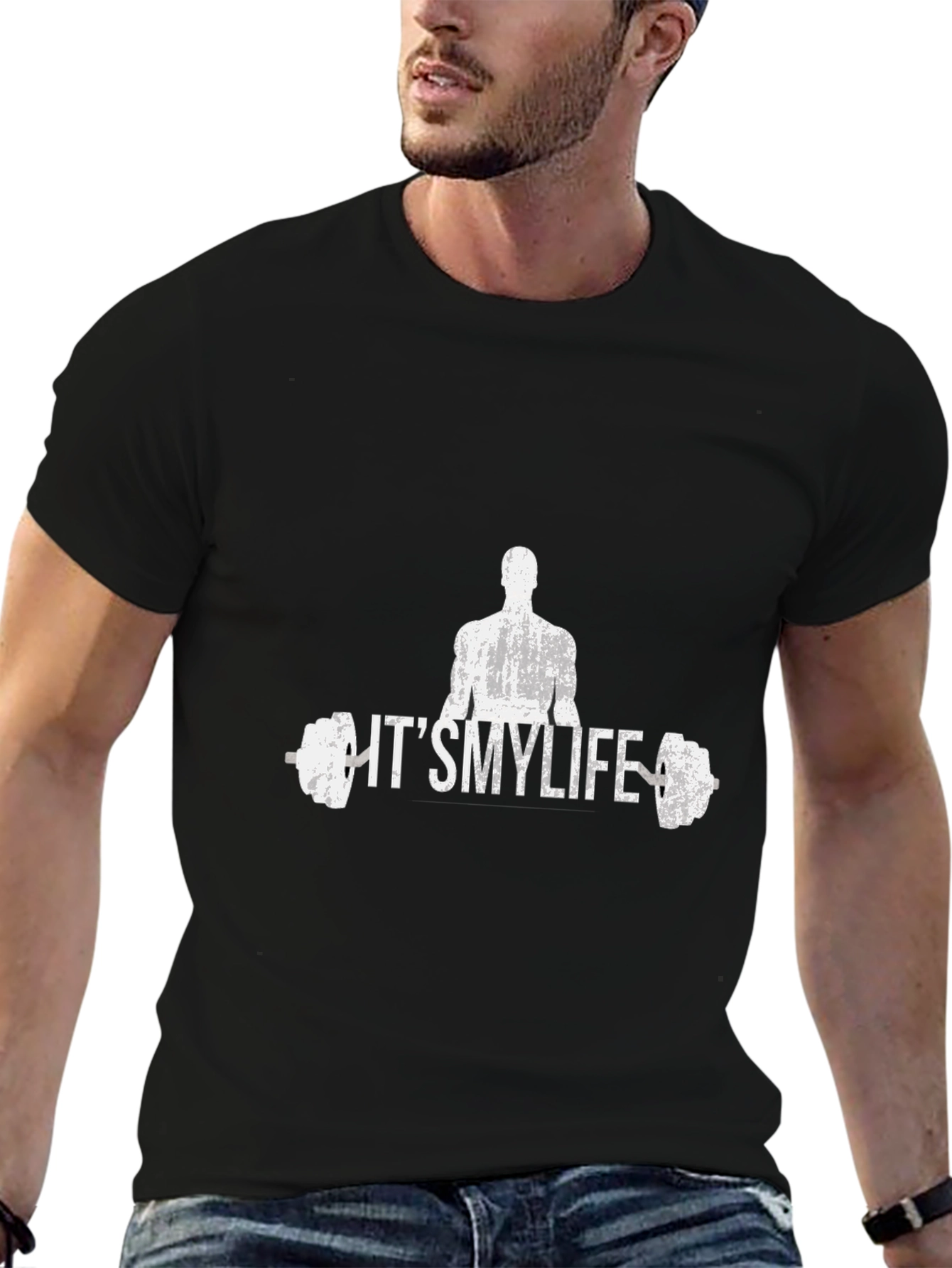 Its My Life Gym T-Shirt - Black Graphic Tee