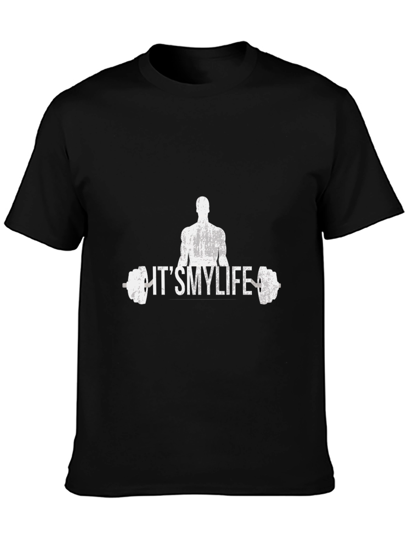 Its My Life Gym T-Shirt - Black Graphic Tee