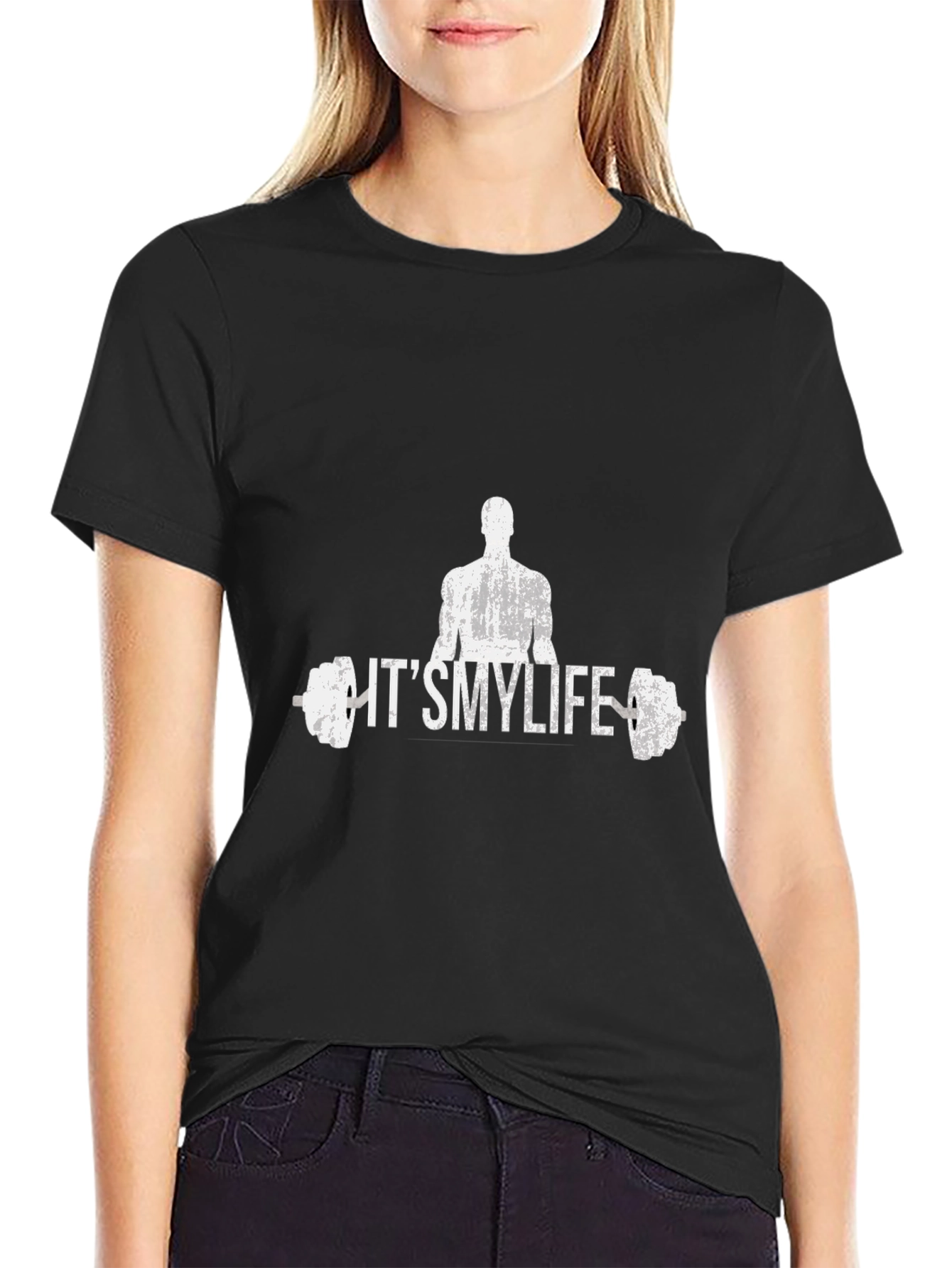 Its My Life Gym T-Shirt - Black Graphic Tee