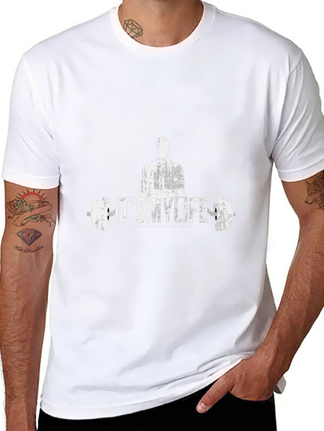 Its My Life Gym T-Shirt - Black Graphic Tee
